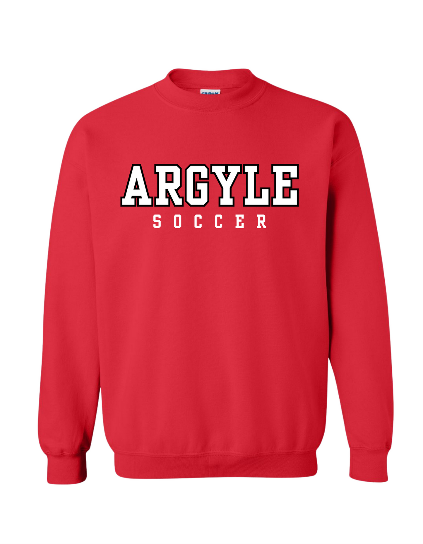 ARGYLE SOCCER RED SWEATSHIRT