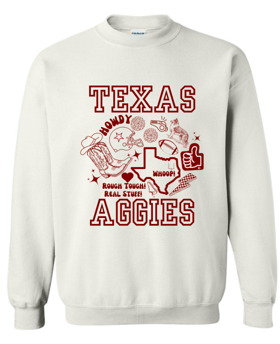 Gig 'Em Doodle Sweatshirt