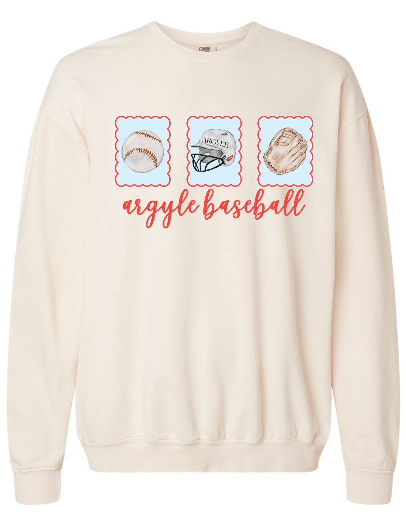 Baseball Comfort Colors Crewneck