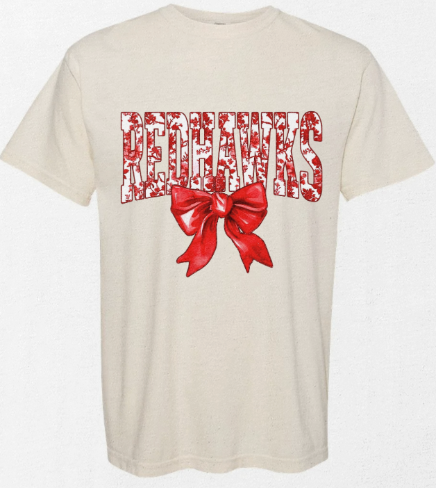 Redhawks Floral Bow