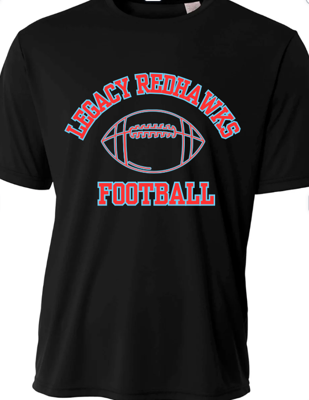 Redhawks Football DRIFIT Blue Outline