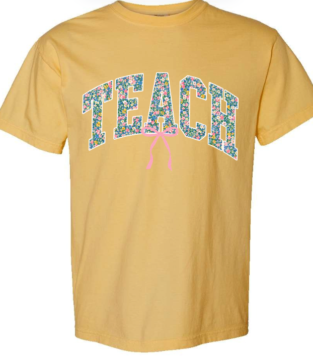 TEACH Floral Print