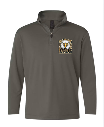 SOUTH PTA-Quarter-Zip Pullover-Camo