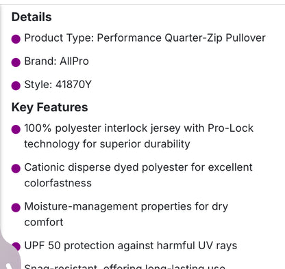 SOUTH PTA-Quarter-Zip Pullover-Camo