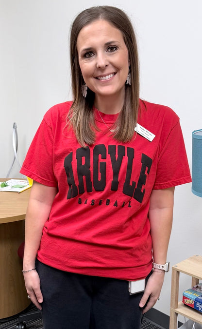 ARGYLE baseball puff t-shirt