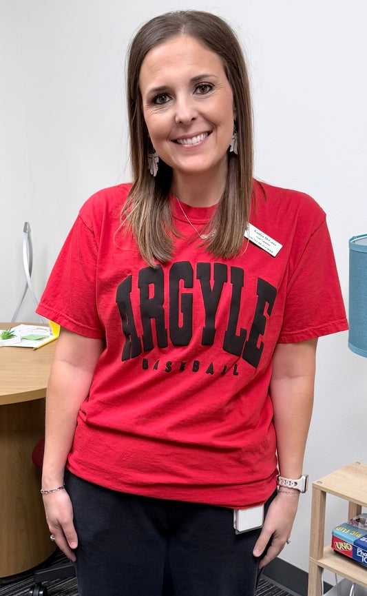 ARGYLE baseball puff t-shirt