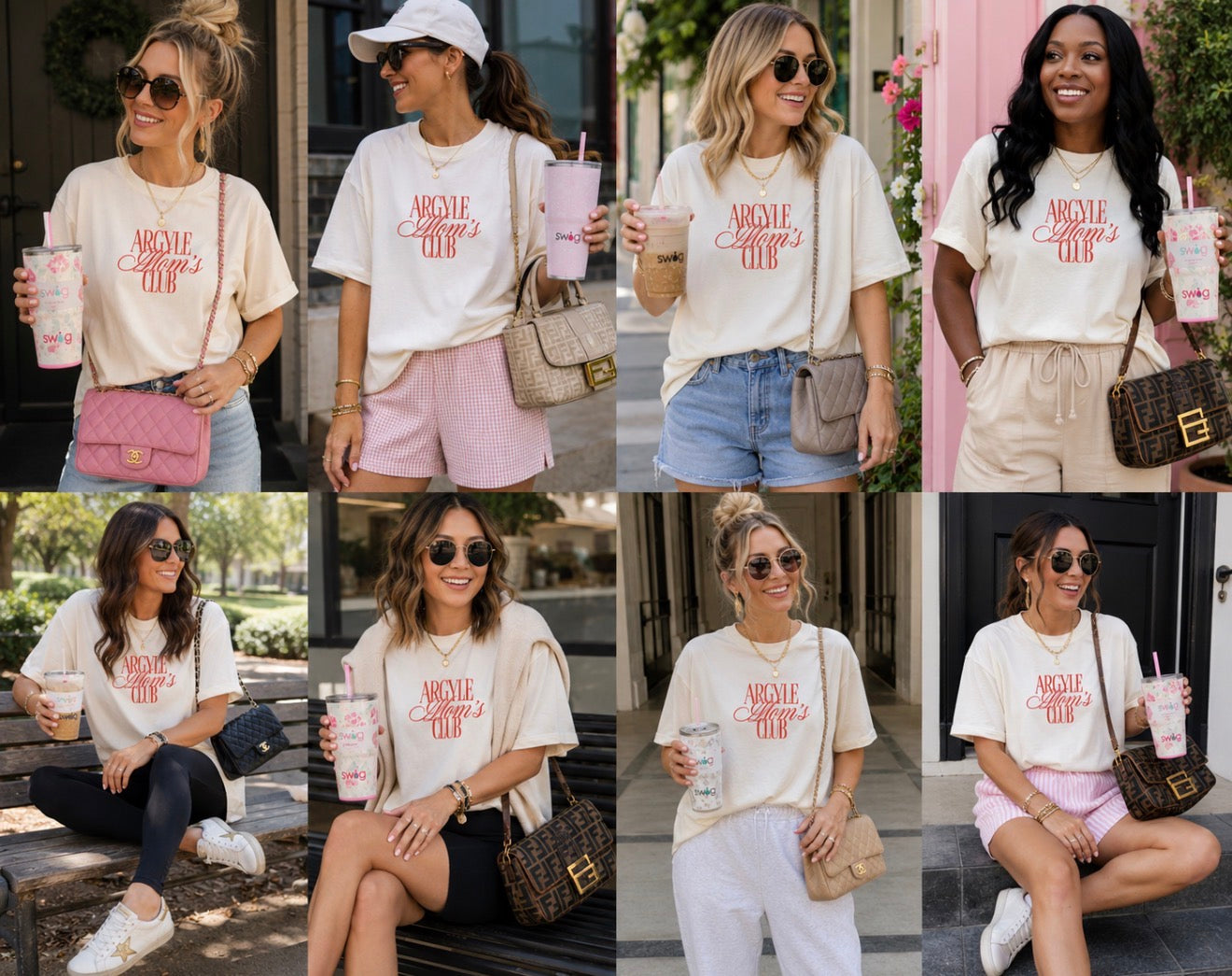Argyle Mom's Club T-Shirt