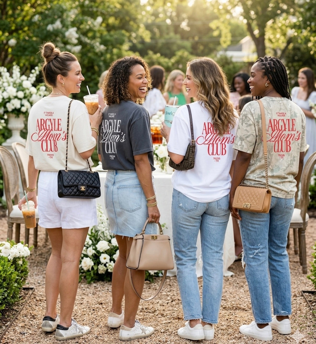 Argyle Mom's Club T-Shirt