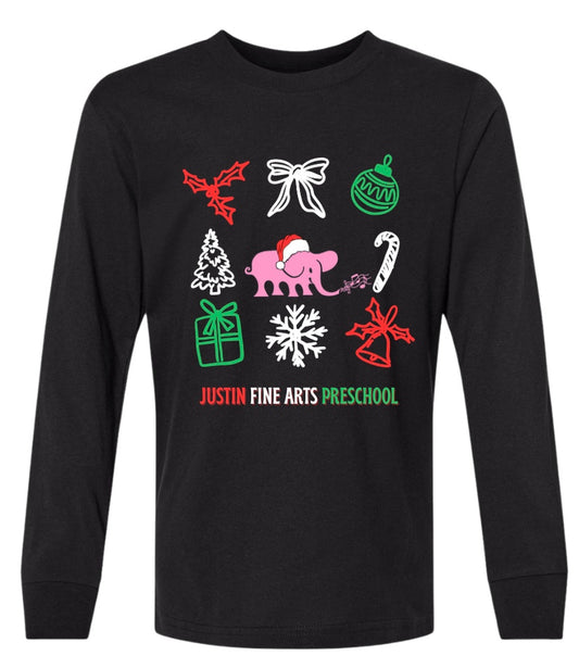 Justin Fine Arts Christmas  SHIRT
