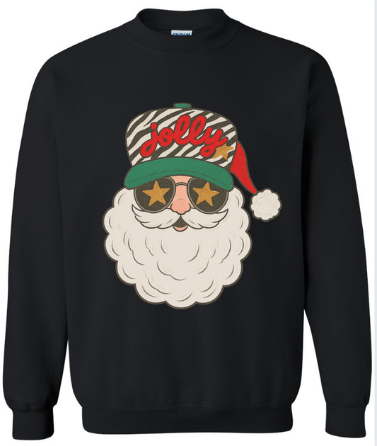 Zebra Santa Sweatshirt