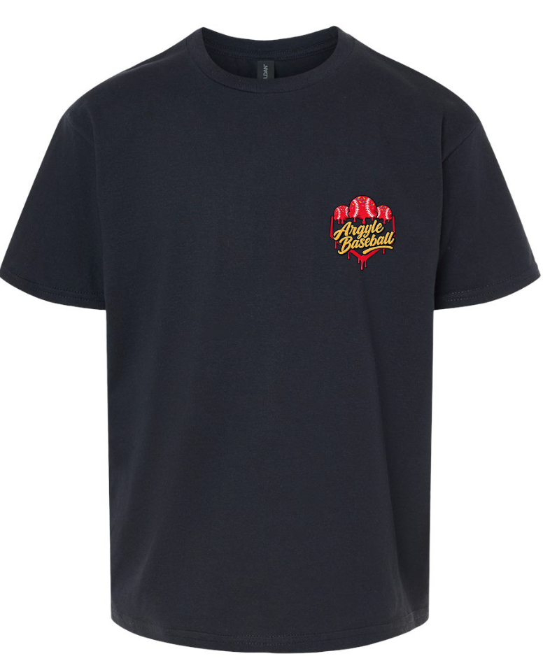 Argyle Baseball Drip Black