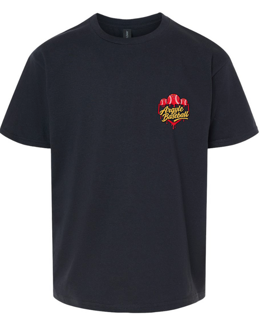 Argyle Baseball Drip Black