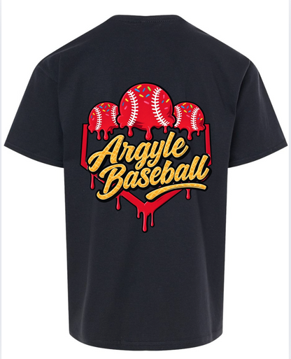 Argyle Baseball Drip Black