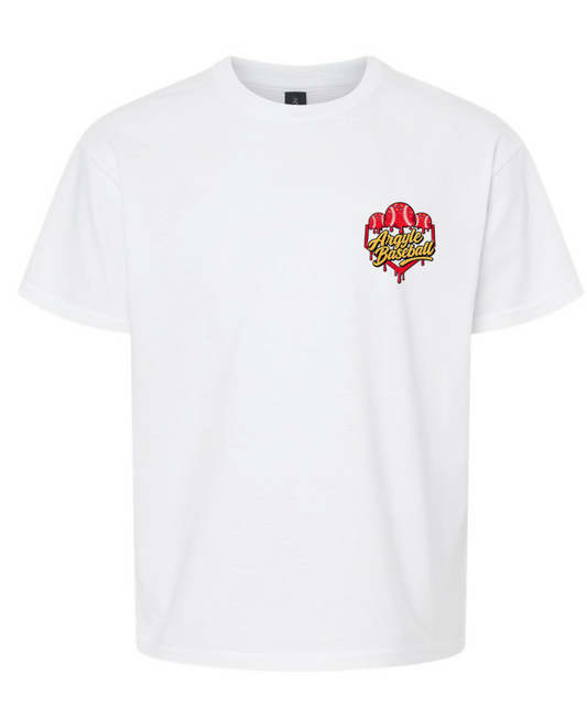 Argyle Baseball Drip White