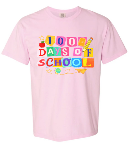 100 Days of School Mixed Font