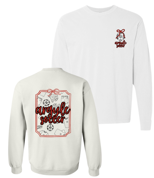 Argyle Soccer Girls Doodle Sweatshirt