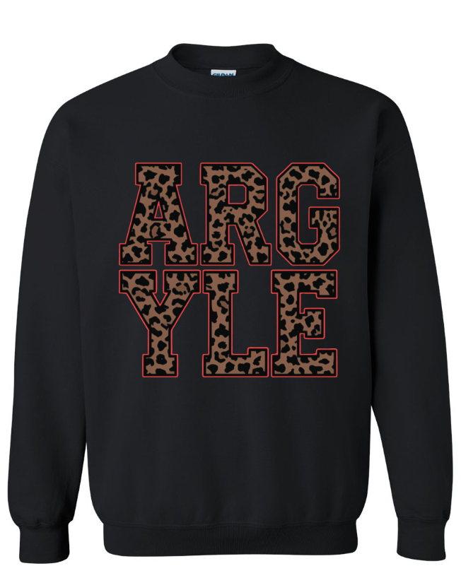 ARGYLE leopard sweatshirt