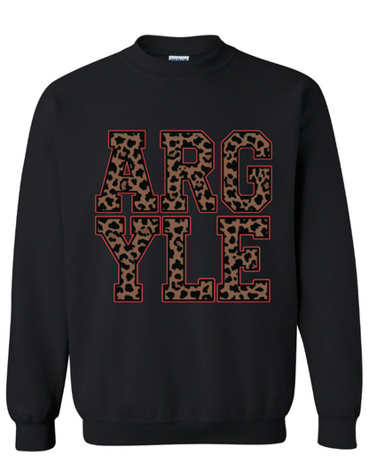 ARGYLE leopard sweatshirt