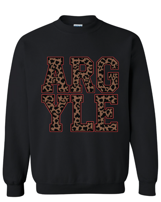 ARGYLE leopard sweatshirt