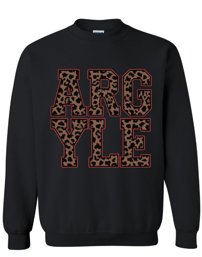 ARGYLE leopard sweatshirt