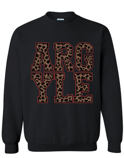 ARGYLE leopard sweatshirt