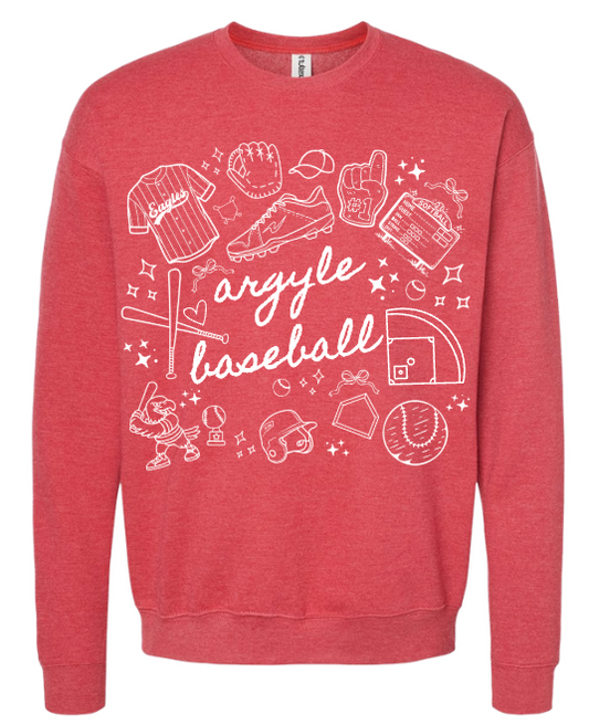 Argyle Baseball Doodle