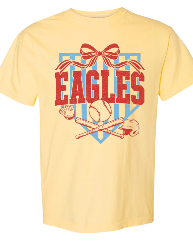Argyle Home Plate Baseball Bow