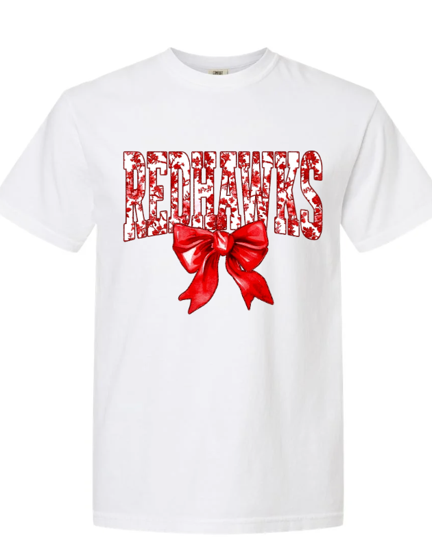 Redhawks Floral Bow