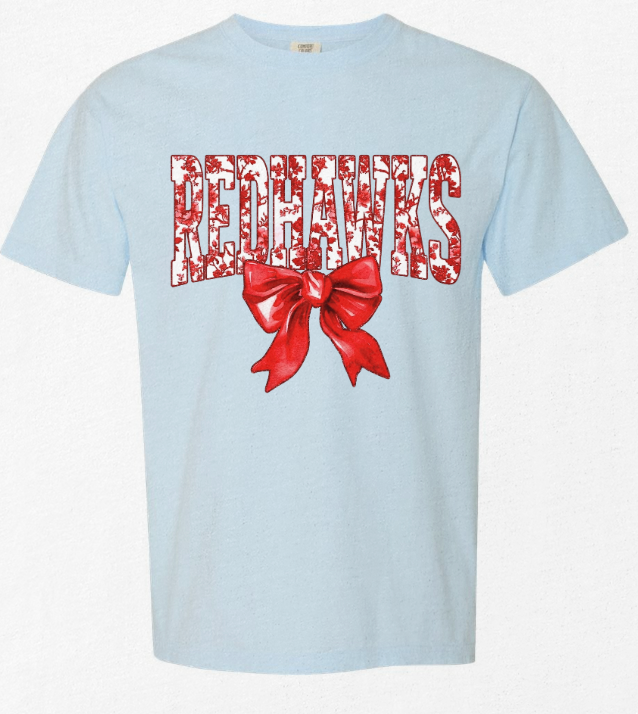 Redhawks Floral Bow