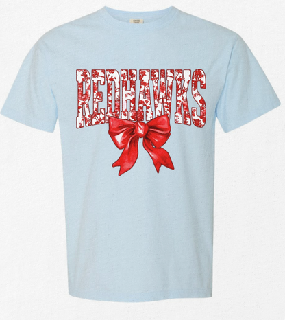 Redhawks Floral Bow