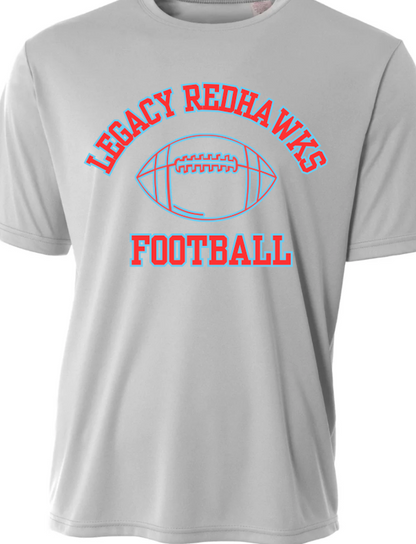 Redhawks Football DRIFIT Blue Outline