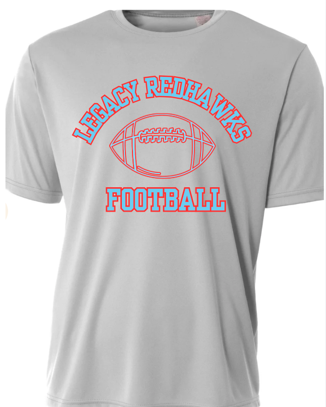 Redhawks Football DRIFIT Red Outline