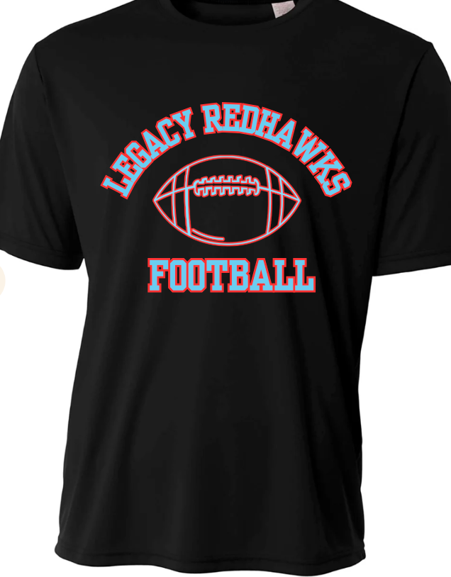Redhawks Football DRIFIT Red Outline