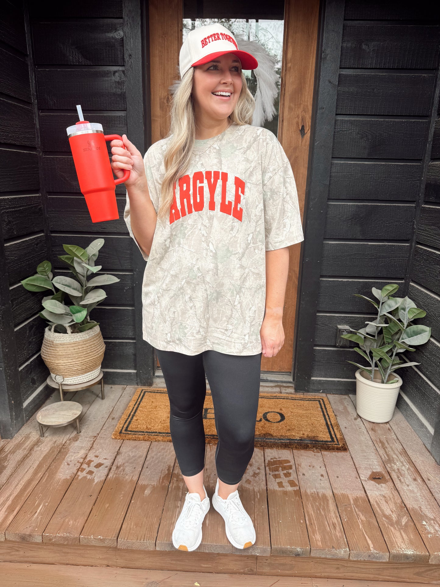 Camo ARGYLE Puff
